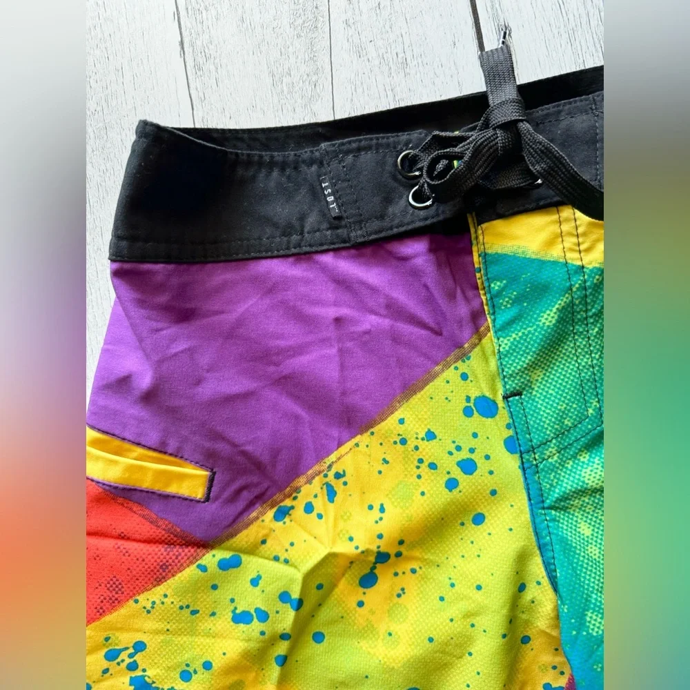 Lost Enterprises X Resin Works Art Board Shorts Size‎ 25 Surf Skate Trunks - Picture 7 of 7